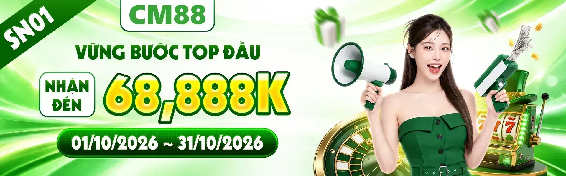 2. Dịp sinh nhật CM88 mang đến loạt phần quà hấp dẫn cùng nhiều bất ngờ dành cho hội viên. Đăng ký tài khoản ngay để tham gia và đón nhận ưu đãi.